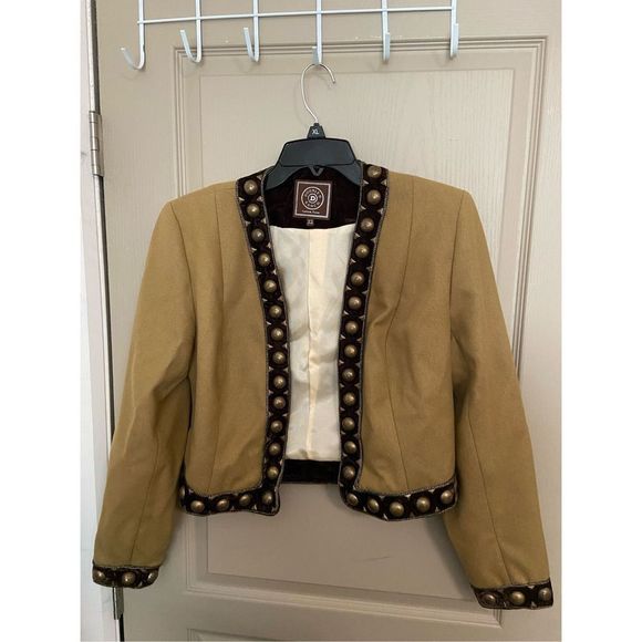 Double D Ranch Tan Studded Jacket - Picture 1 of 6